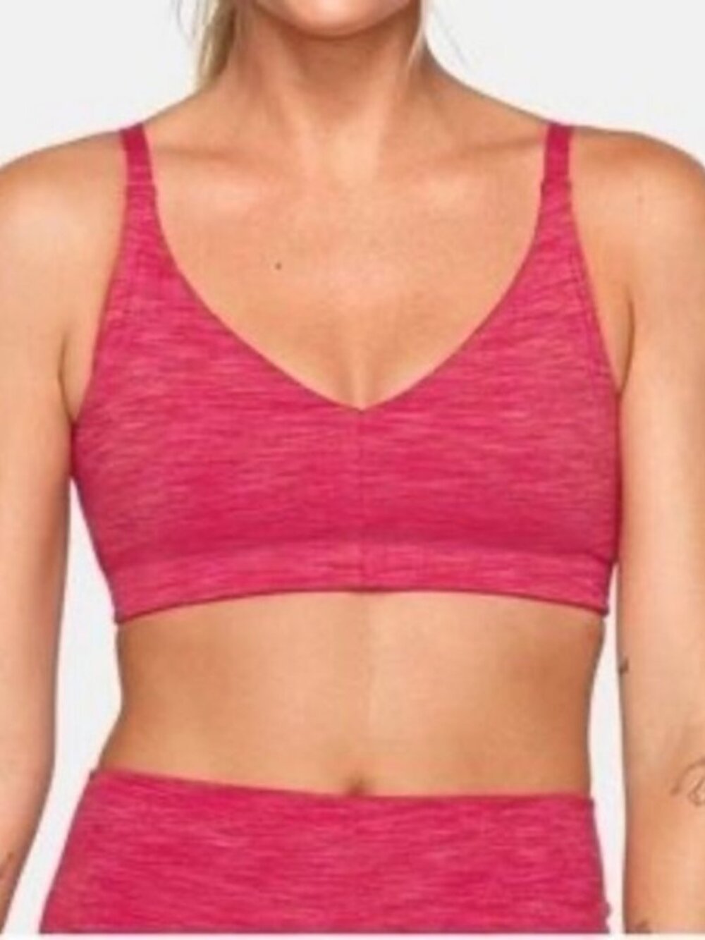 Outdoor Voices Freeform Bralette Prickly Pear